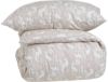 Elva flanellsengesett 140x200 beige