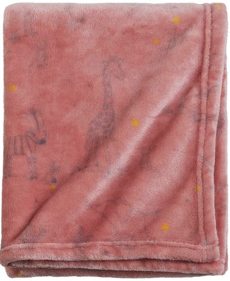 Dyrene babyteppe flanellfleece 70x100 blush