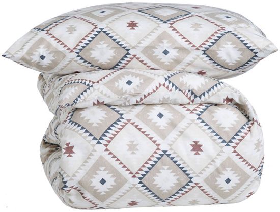 Inka flanellsengesett 140x200 beige