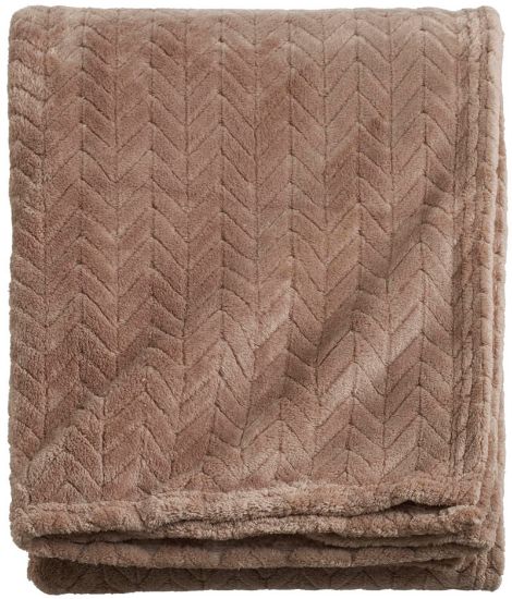 Trinny pledd 130x170 nougat