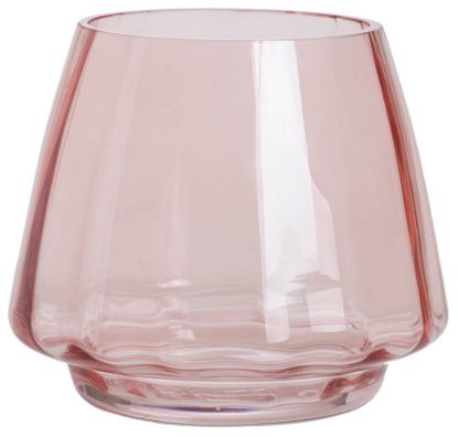 Riano lysholder 13 cm rosa