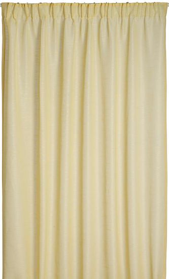 Janis gardin 140x160 lys gul
