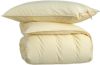 Plain cotton bomullsengesett 140x200 lys gul