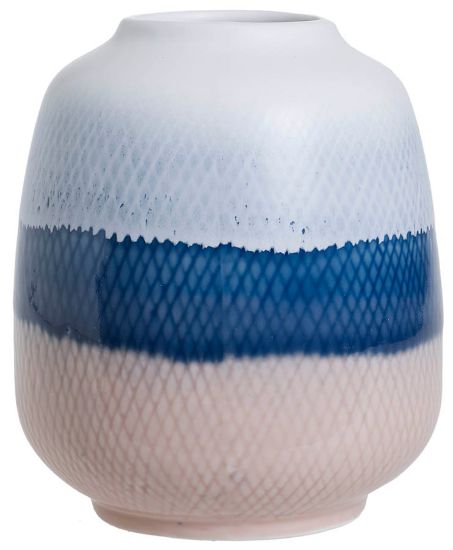 Cortez vase 17 cm blå