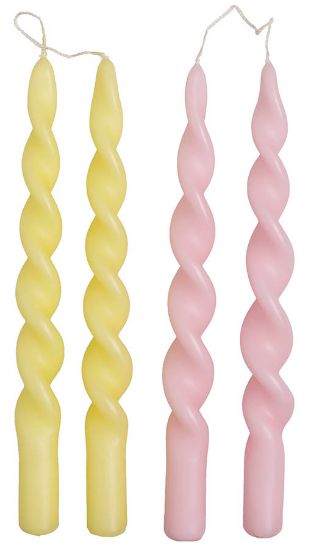 Twisty snurrelys 4pk gul/rosa
