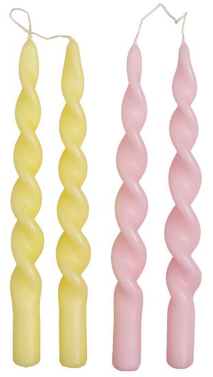 Twisty snurrelys 4pk gul/rosa