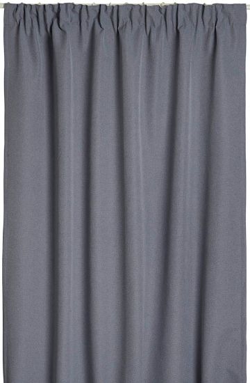 Tias lystett gardin 135x160 blågrå