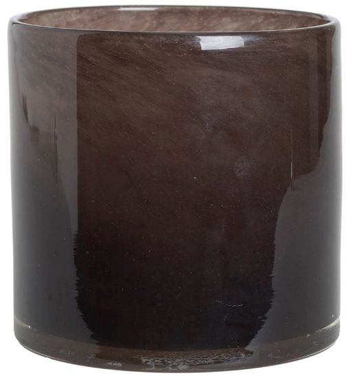 Farah lyslykt 14 cm brun