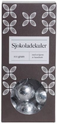 Sjokoladekuler sølv 130 gram