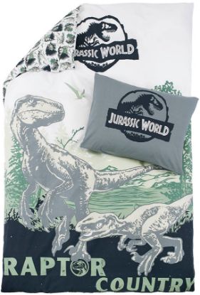 Jurassic world bomullsengesett 140x200