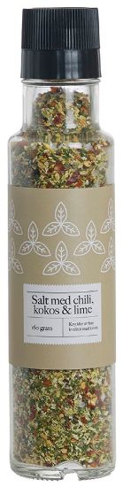 Krydderkvern salt chili, kokos & lime 160 gram