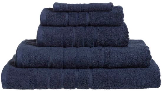 City håndkleserie mørk blå