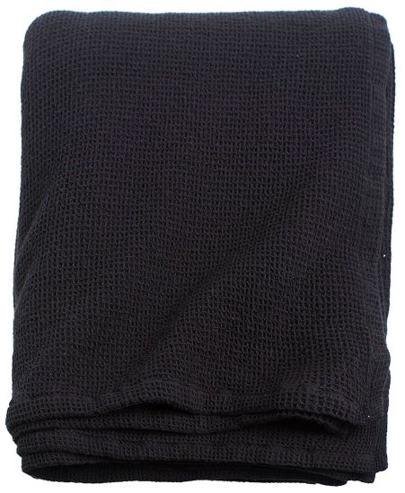 Latro sengeteppe svart