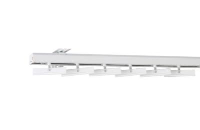 Lamellgardin skinne soft 100 cm hvit