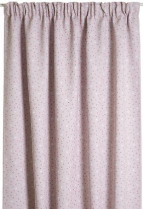 Twinkle lysdempende gardin 140x160 rosa