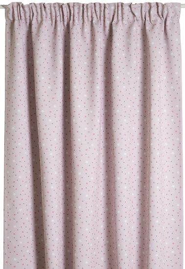 Twinkle lysdempende gardin 140x160 rosa