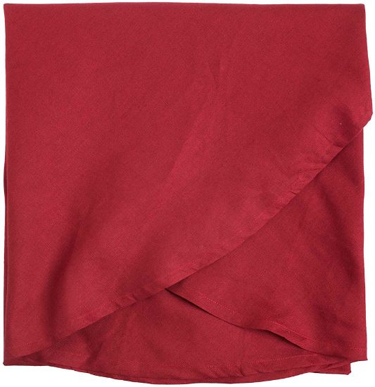 Linnea lin/bomull duk Ø180 rød