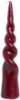 Twisty kjeglelys 25 cm mørk rød