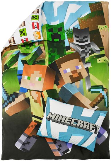 Minecraft bomullsengesett 140x200