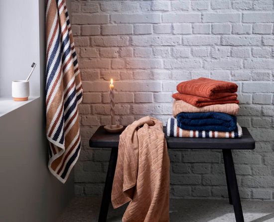 Elon håndkle 50x90 mørk beige