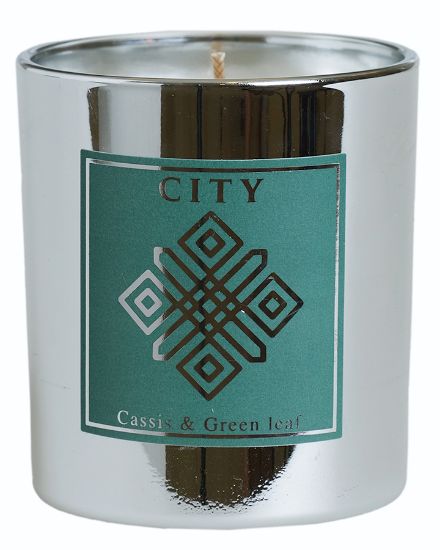 City duftlys grønn/sølv