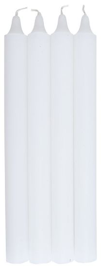 Cena kronelys 25 cm hvit