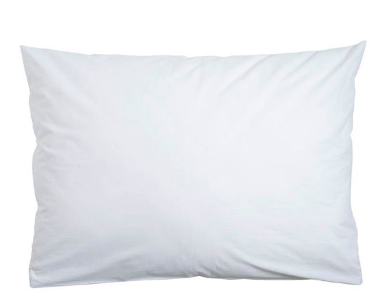 Plain putevar 50x70 hvit