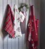 Dombås kjøkkenhåndkle rød