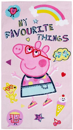 Peppa Gris beach håndkle 70x140