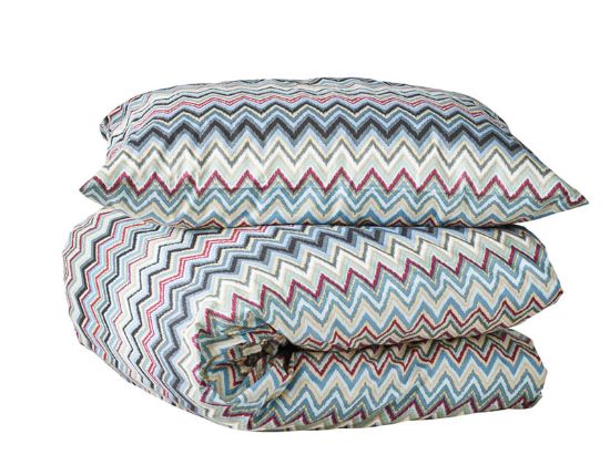 Kendall bomullsengesett 140x200 aqua