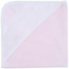 Marius økologisk hettehåndkle 75x75 rosa