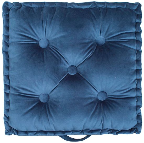 Lucinda sittepute 45x45x8 petrol