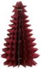 Santos juletre med ledlys 30 cm rød
