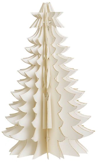 Santos juletre med ledlys 40 cm cream