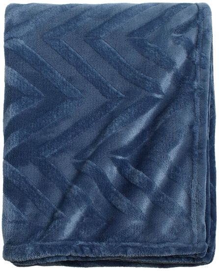 Ellis pledd 130x170 blåpetrol