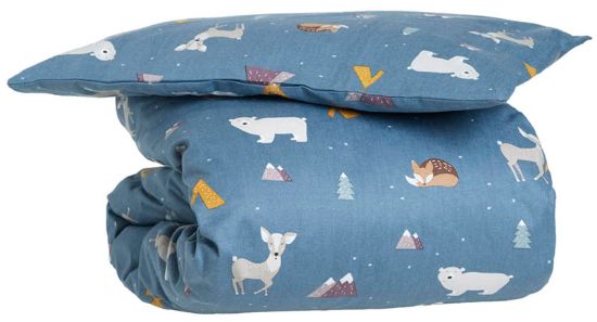 Erik økologisk flanellsengesett 65x80