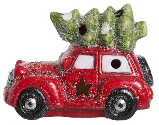 Love bil med juletre