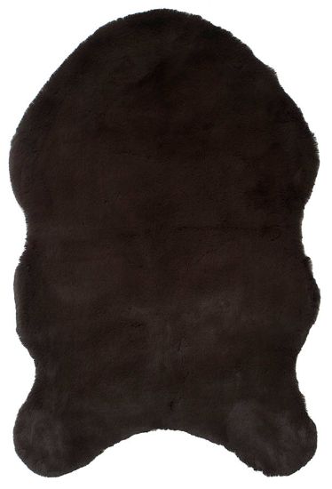 Raggen skinnfell 90x60 mørk grå