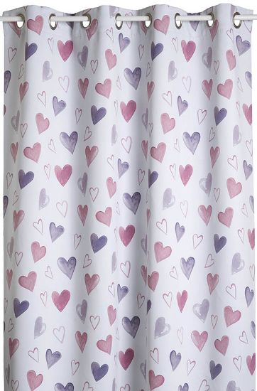 Hearts lysdempende gardin 140x160