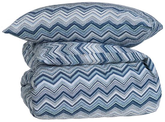 Kiwi kreppsengesett 140x200 blå