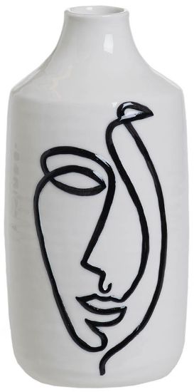 Mila vase 20 cm hvit