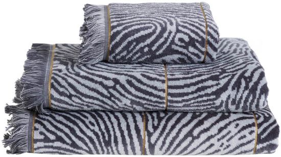 Bolt håndkle 50x70 grå