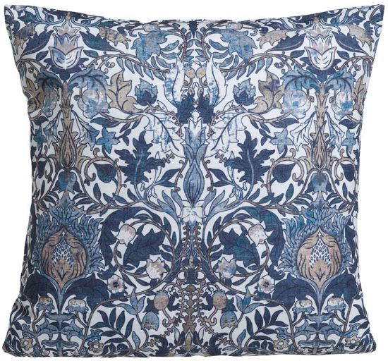 Catalina pynteputetrekk 45x45 havblå