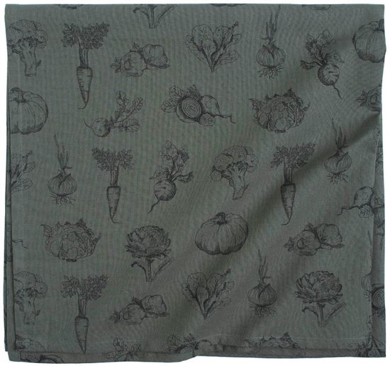 Harvest duk 90x90 mørk grønn