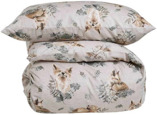 Ylvis flanellsengesett 100x140 beige