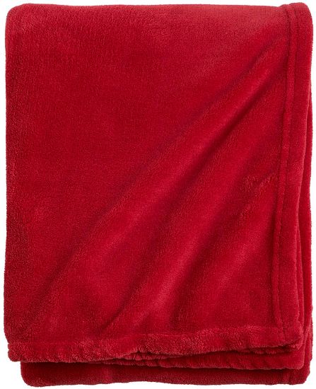 Lucy pledd 130x170 rød