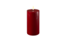 Deluxe kubbelys LED 15 cm mørk rød