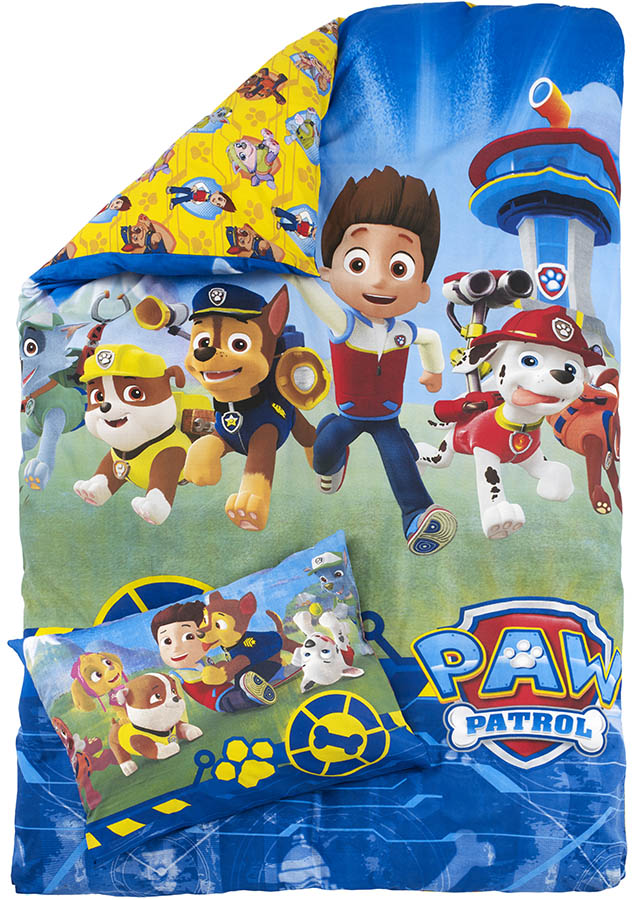 Kvinde Troubled Stilk Paw Patrol team bomullsengesett 140x200 | princessbutikken.no