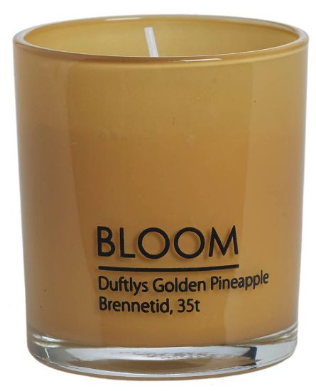 Bloom duftlys 8 cm gul