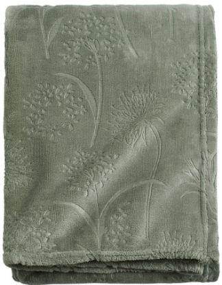 Flores pledd 130x170 grønn